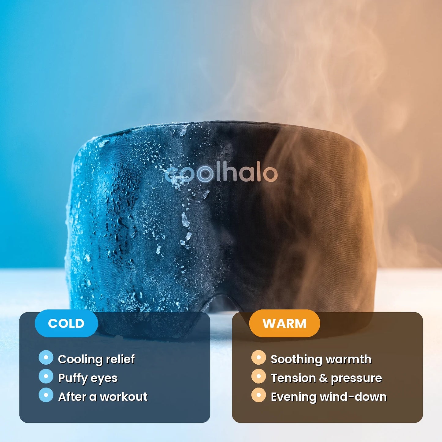 The CoolHalo cooling wrap used hot or cold