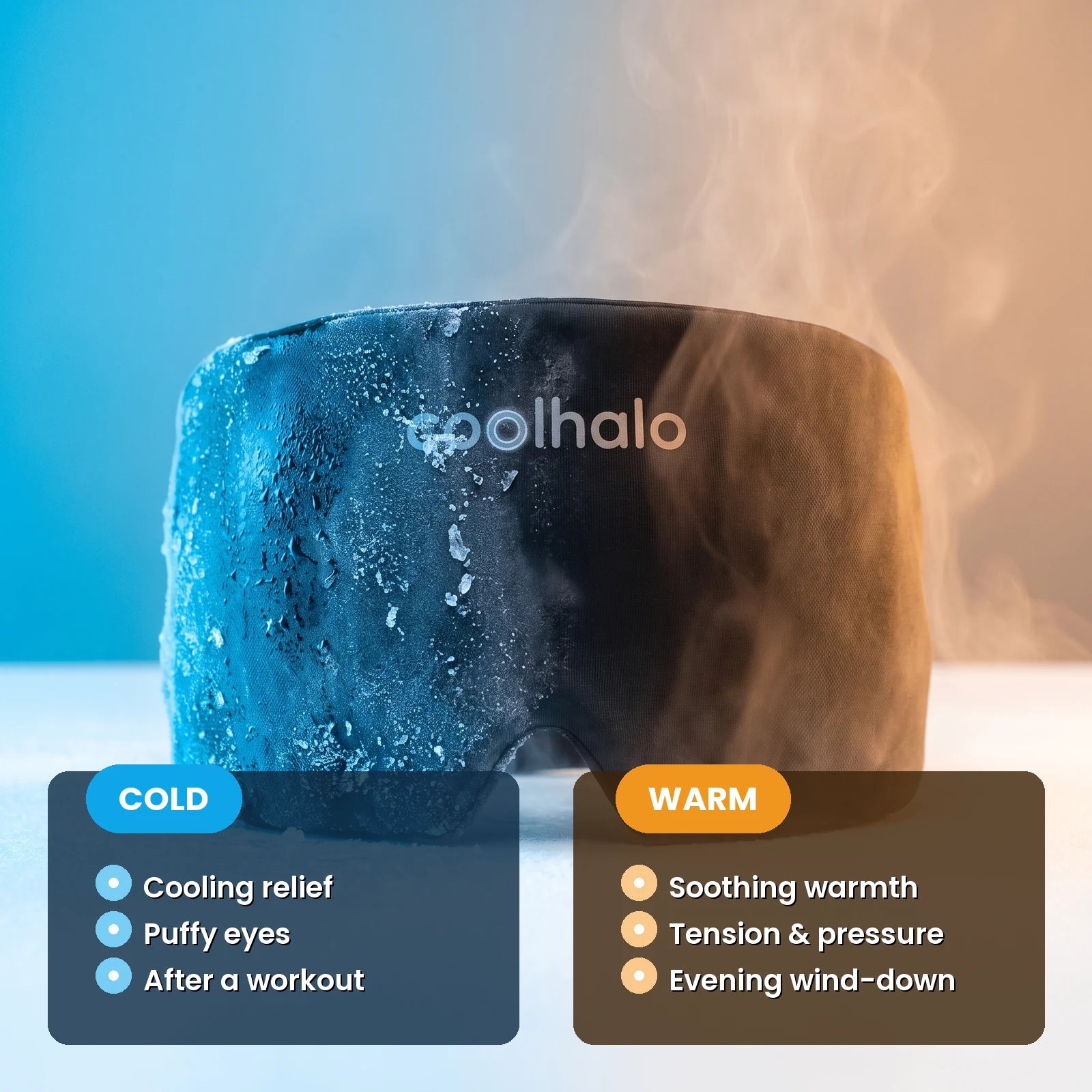 The CoolHalo cooling wrap used hot or cold