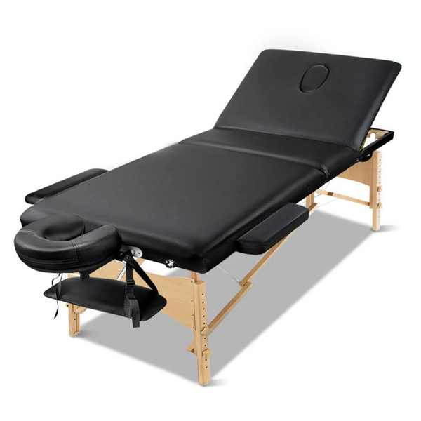 Portable-Wood-3-Fold-Treatment-Beauty-Therapy-Table-Bed-75cm