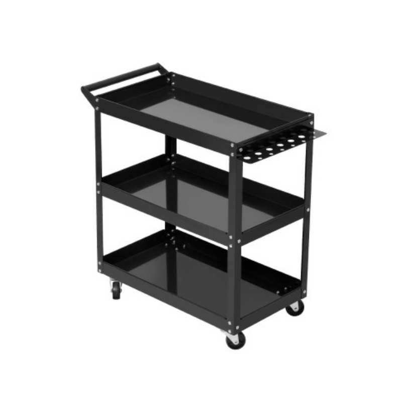 3-Tier-Parts-Steel-Trolley-Black-2