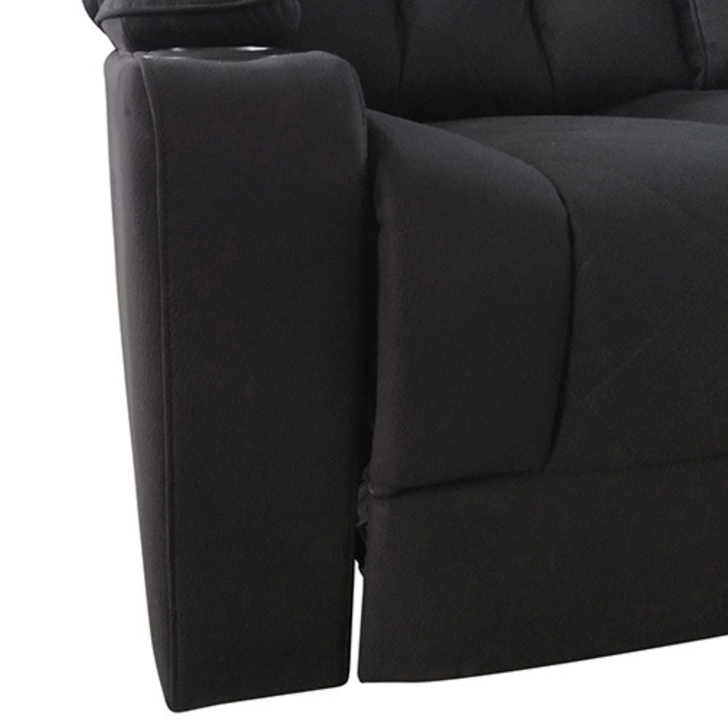 LED Rhino Fabric 2 Seater Lounge