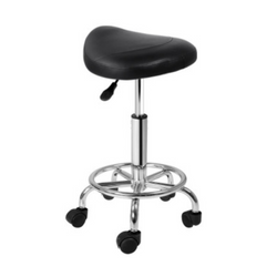 Artist-Salon-Premium-Saddle-Chair-Stool-Black