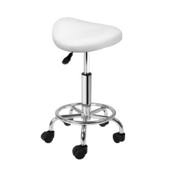 Artist-Salon-Premium-Saddle-Chair-Stool-White