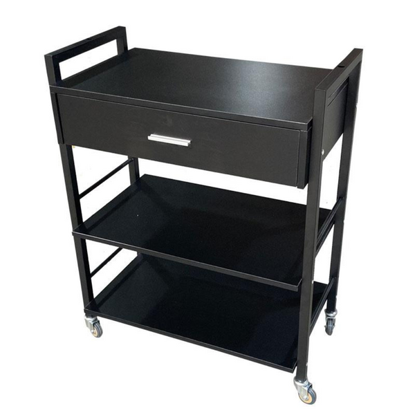 Europa-Drawer-Beauty-Salon-Trolley-Black