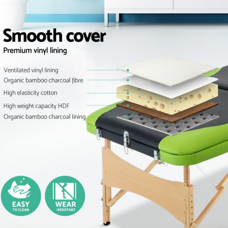 Portable-Wood-3-Fold-Treatment-Beauty-Table-Bed-70cm-3