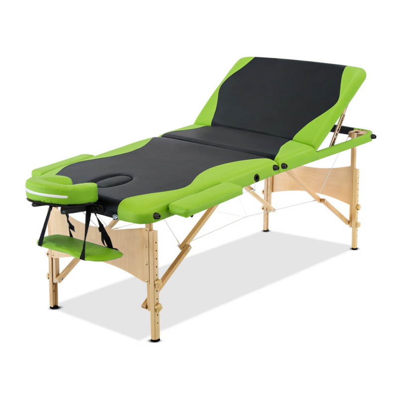 Portable-Wood-3-Fold-Treatment-Beauty-Table-Bed-70cm