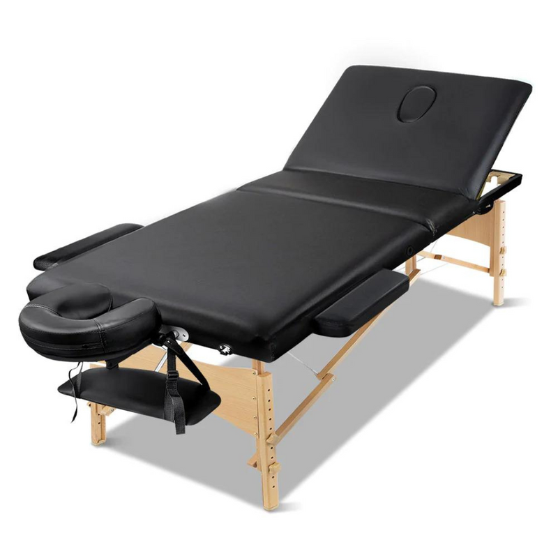 Portable-Wood-3-Fold-Treatment-Beauty-Therapy-Table-Bed-60cm