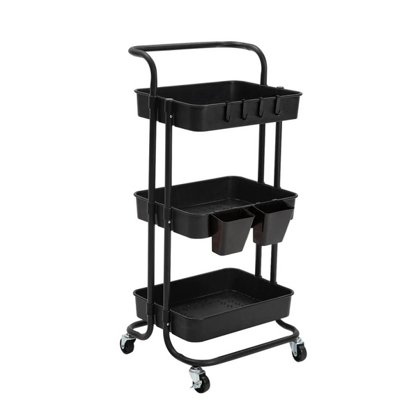 Swisse-3-Tier-Organiser-Trolley-Black