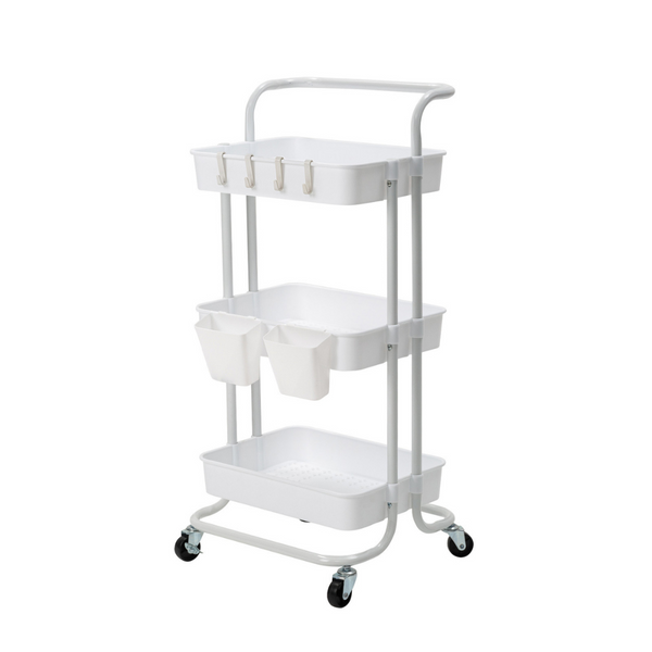 Swisse-3-Tier-Organiser-Trolley-White